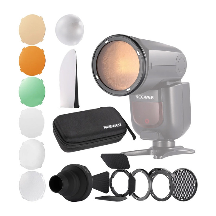Neewer CRM2 Kit Accessori Magnetici per Flash Testa Rotonda
