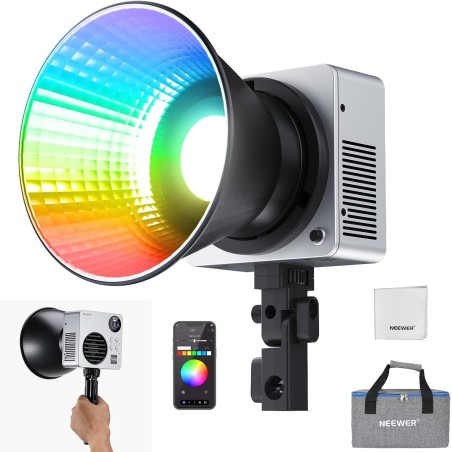 Neewer HB80C Lampada Mini COB LED RGB