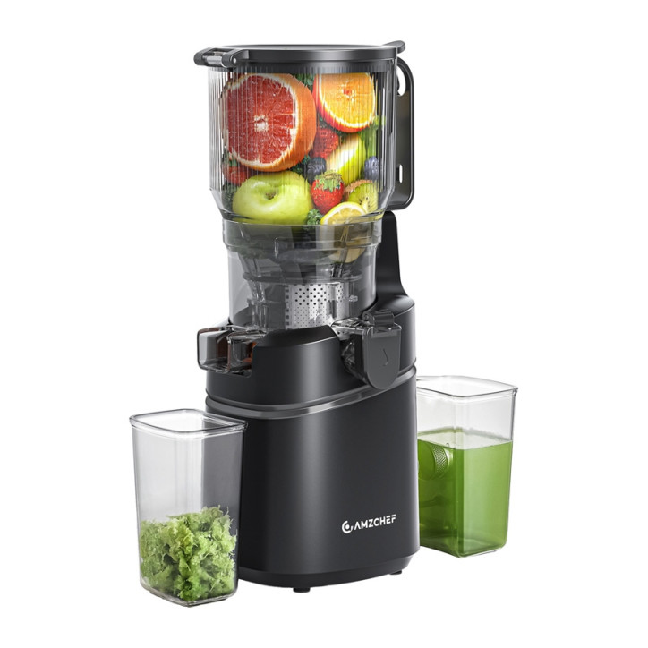 AMZCHEF SJ-036CBK Slow Juicer Nero