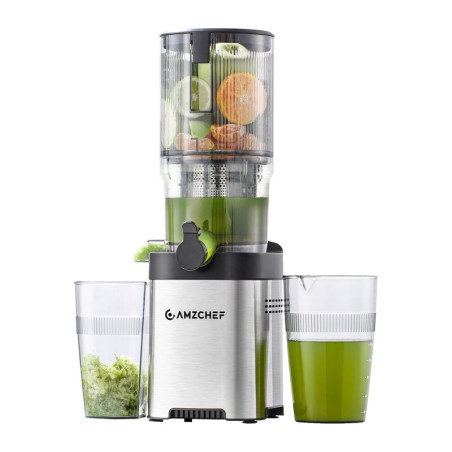 AMZCHEF CE-ZM1902B-SV Slow Juicer Argento