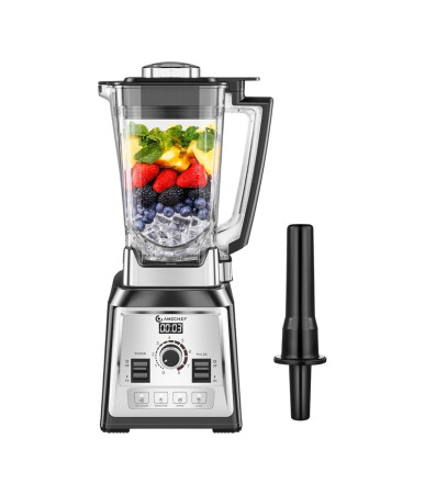 AMZCHEF CE-NY-8088MJD Frullatore con Brocca 2000W Nero