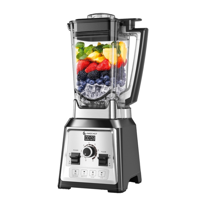 AMZCHEF CE-NY-8088MJD Frullatore con Brocca 2000W Nero
