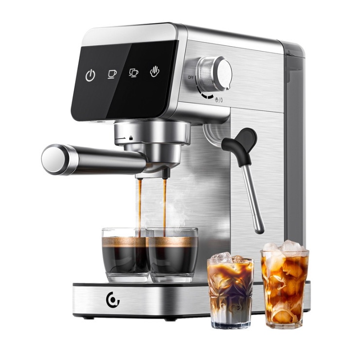 AMZCHEF CE-AZ-EM1501-SV Macchina da Caffè Espresso 20 Bar Argento AMZCHEF CE-AZ-EM1501-SV Macchina da Caffè Espresso 20 Bar Argento