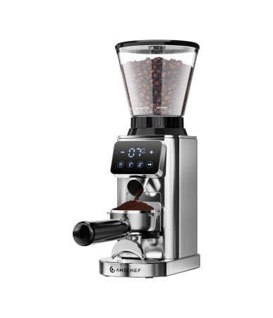 AMZCHEF CE-CG209-SV Macinacaffè Argento