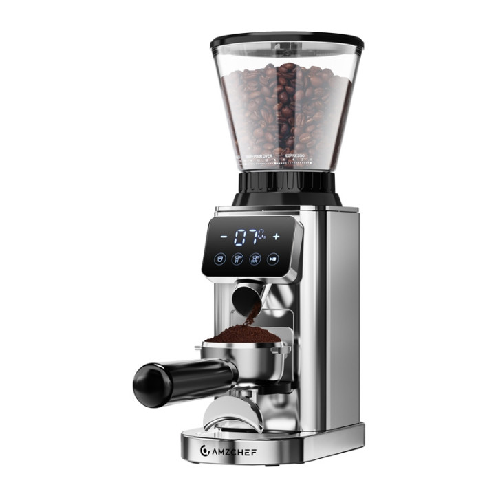AMZCHEF CE-CG209-SV Macinacaffè Argento