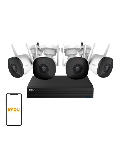 IMOU Kit-Pro WiFi CCTV Monitoring Kit 4 Telecamere 2MP NVR 1TB
