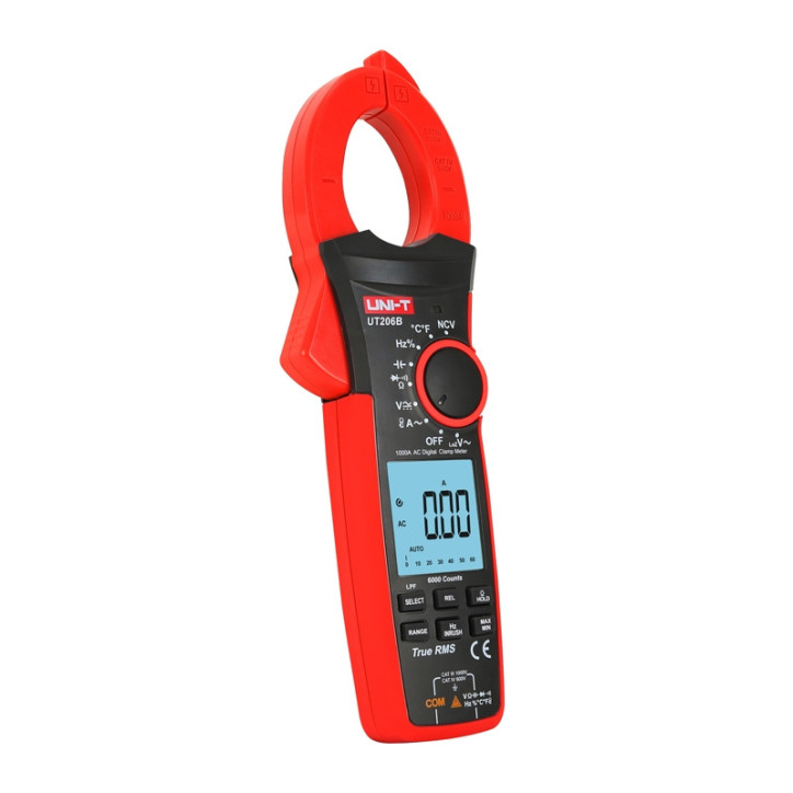 UNI-T UT206B Pinza Amperometrica Digitale True RMS 1000A