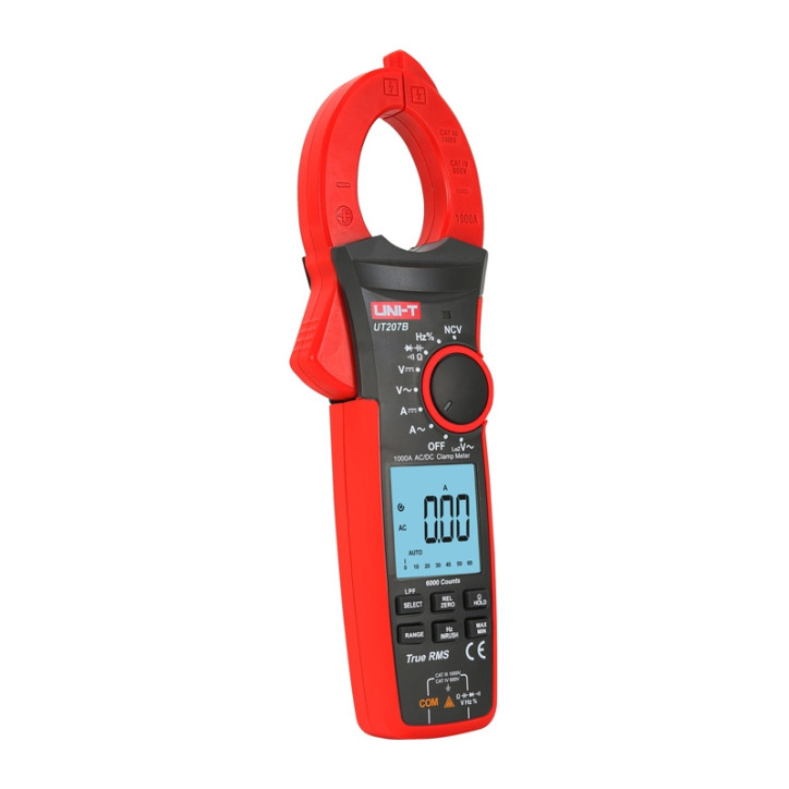 UNI-T UT207B Pinza Amperometrica Digitale True RMS 1000A