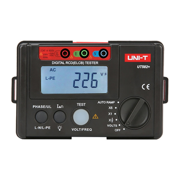 UNI-T UT582+ Tester per interruttori differenziali UNI-T UT582+ Tester per interruttori differenziali