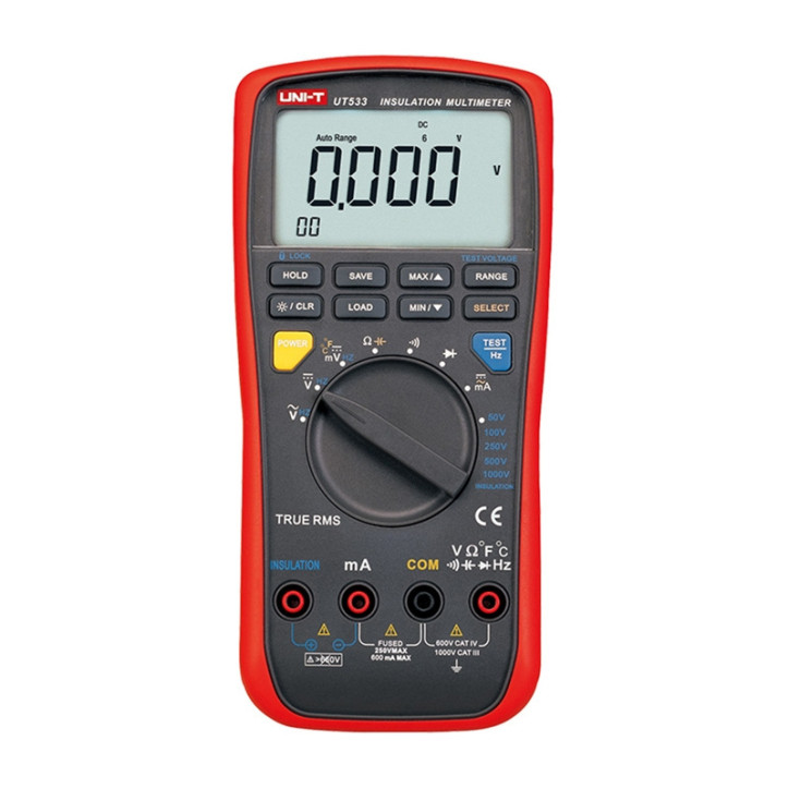 UNI-T UT533 Tester di Resistenza di Isolamento UNI-T UT533 Tester di Resistenza di Isolamento