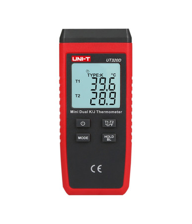 UNI-T UT320D Termometro a Contatto Doppio Canale