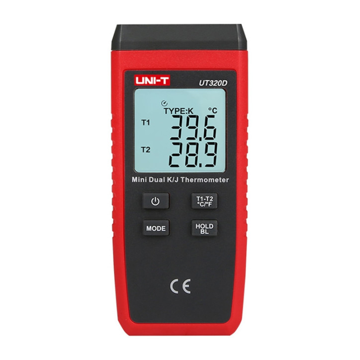 UNI-T UT320D Termometro a Contatto Doppio Canale UNI-T UT320D Termometro a Contatto Doppio Canale
