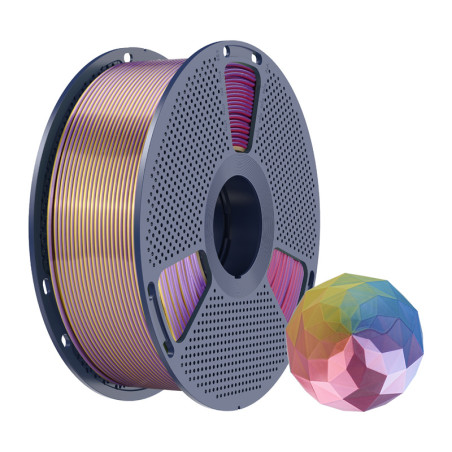 Sunlu PLA+ Silk Forth-Color Filament Blu-Viola-Rosso-Oro 1.75mm 1kg