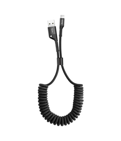 Baseus Cavo a Spirale Lightning 1m 2A Nero
