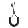 Baseus Cavo a Spirale Lightning 1m 2A Nero