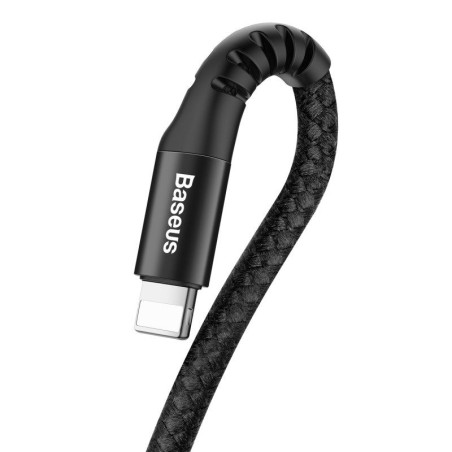 Baseus Cavo a Spirale Lightning 1m 2A Nero