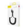 Baseus Cavo a Spirale Lightning 1m 2A Nero
