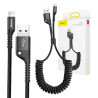 Baseus Cavo a Spirale Lightning 1m 2A Nero