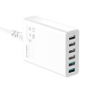 Caricatore USB Blitzwolf BW-S15 60W QC 3.0 6 Porte Bianco