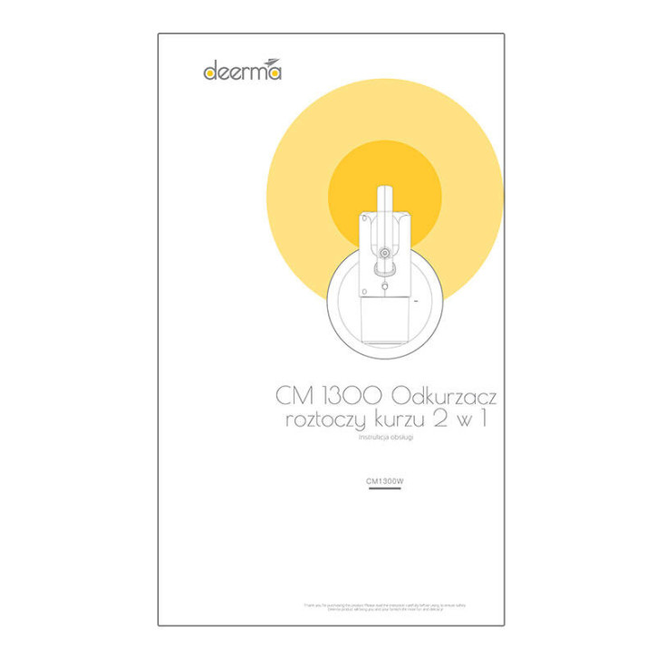 Deerma CM1300 Aspirapolvere Anti Acari con UV Bianco