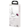 Baseus Cavo USB-C Lightning 2m Bianco 20W PD High Density Braided