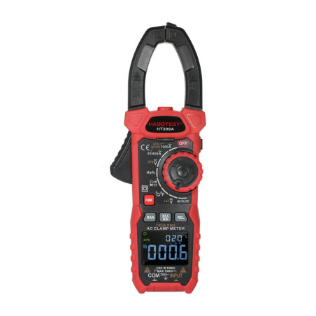 Habotest HT208D Pinza Amperometrica Digitale 1000A AC/DC