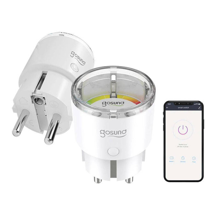 Gosund EP2 Smart Plug WiFi 10A Tuya Bianco Gosund EP2 Smart Plug WiFi 10A Tuya Bianco
