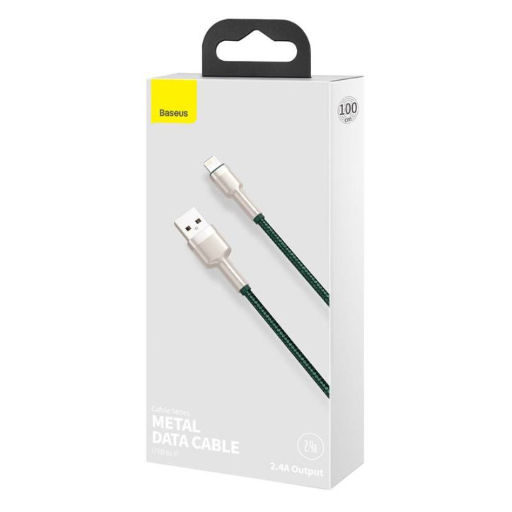 Baseus Cafule Cavo USB-Lightning 1m Verde Baseus Cafule Cavo USB-Lightning 1m Verde