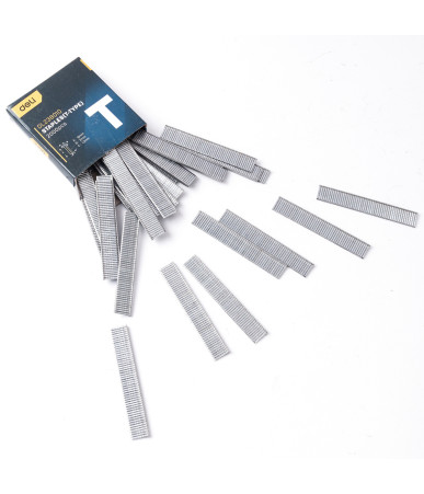 Deli Tools Graffette Tipo T EDL238010 2000 pezzi