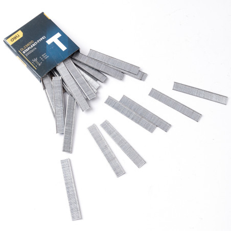 Deli Tools Graffette Tipo T EDL238010 2000 pezzi