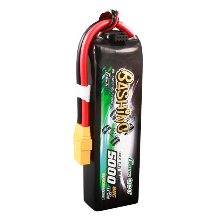 Gens Ace 5000mAh 11.1V 60C 3S1P LiPo Batteria XT90