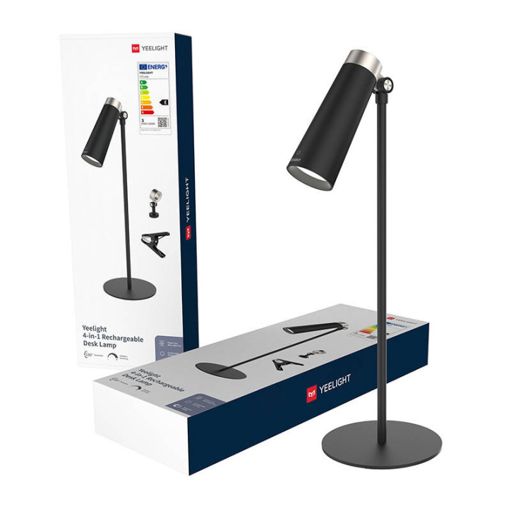 Yeelight 4-in-1 Lampada da Scrivania Ricaricabile YLYTD-0011 Nero
