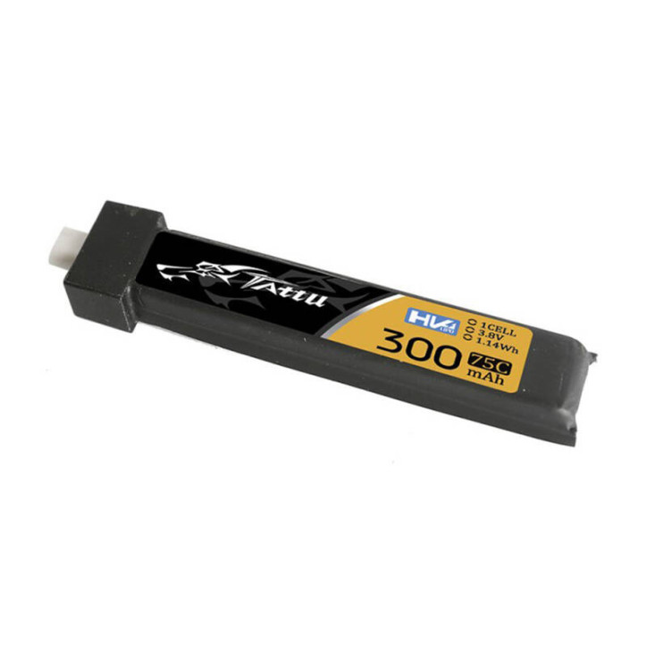 Tattu LiPo 300mAh 3.8V 75C 1S1P HV BT2.0 Batteria (5 pezzi) Tattu LiPo 300mAh 3.8V 75C 1S1P HV BT2.0 Batteria (5 pezzi)