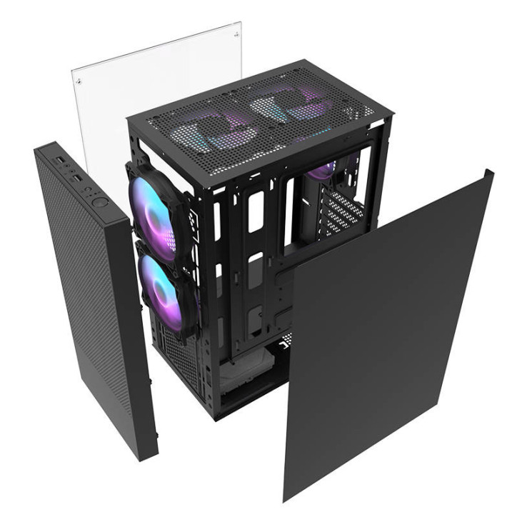 Darkflash A290 Case Nero con 3 Ventole ARGB