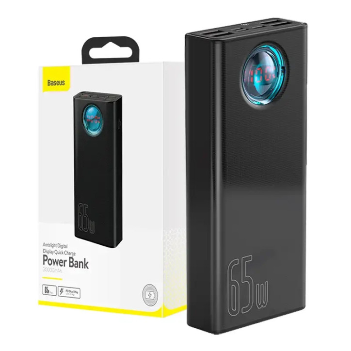 Powerbank Baseus Amblight 30000mAh 65W Nero