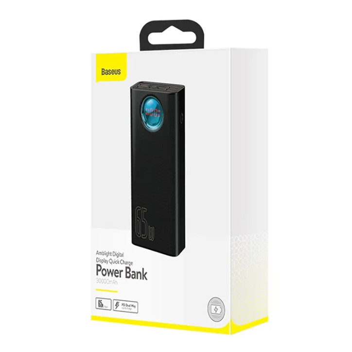 Powerbank Baseus Amblight 30000mAh 65W Nero