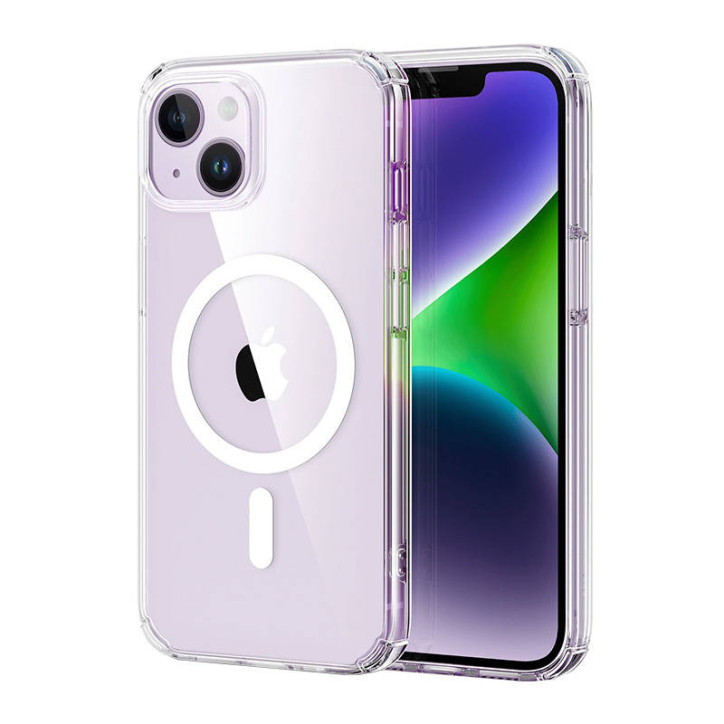 ESR Krystec Clear Case Magsafe per iPhone 14 Plus trasparente