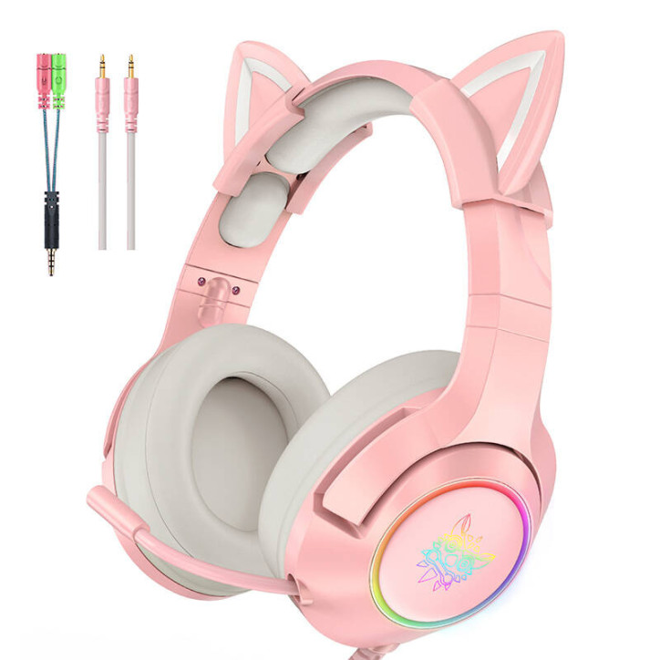 Cuffie Gaming ONIKUMA K9 Rosa RGB Cuffie Gaming ONIKUMA K9 Rosa RGB