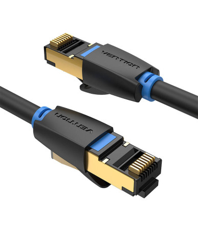 Vention IKABF Cavo di Rete CAT8 SFTP RJ45 Ethernet 40Gbps 1m Nero