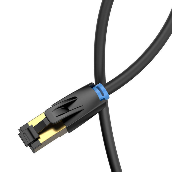 Vention IKABF Cavo di Rete CAT8 SFTP RJ45 Ethernet 40Gbps 1m Nero