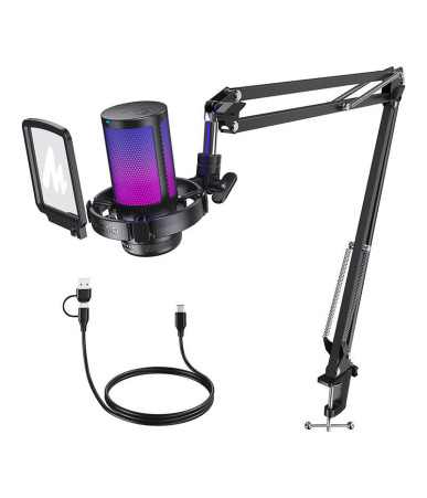 Microfono Gaming Maono DGM20 S USB Cardioid Condenser Nero