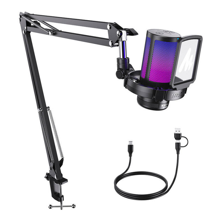 Microfono Gaming Maono DGM20 S USB Cardioid Condenser Nero Microfono Gaming Maono DGM20 S USB Cardioid Condenser Nero