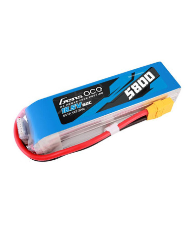 Gens ace Batteria Lipo 5800mAh 60C 18.5V 5S1P con connettore XT90