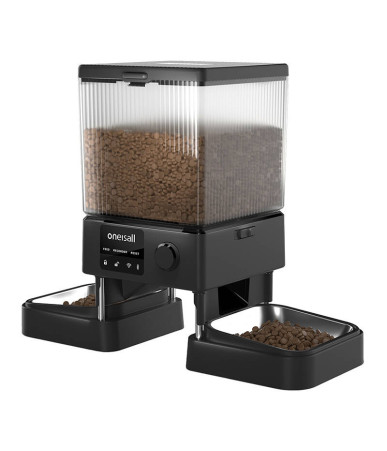 Oneisall Alimentatore Doppio Automatico per Animali PFD-002 Pro WiFi