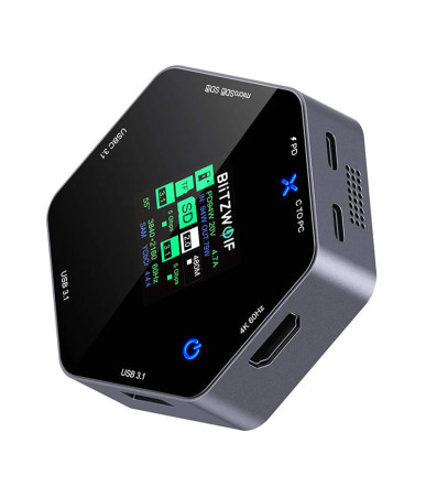Blitzwolf BW-TH16 Docking Station 8in1 USB-C 100W LCD Smart Display