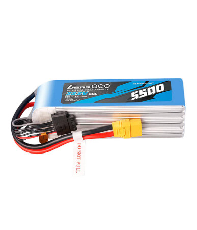 Batteria Gens Ace G-Tech 5500mAh 22.2V 60C 6S1P LIPO con connettore XT90