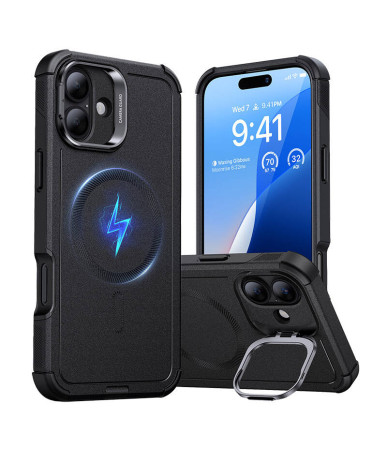 Cover ESR Cyber Tough HaloLock con Stand per iPhone 16 Plus Nera
