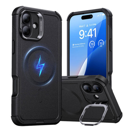 Cover ESR Cyber Tough HaloLock con Stand per iPhone 16 Plus Nera