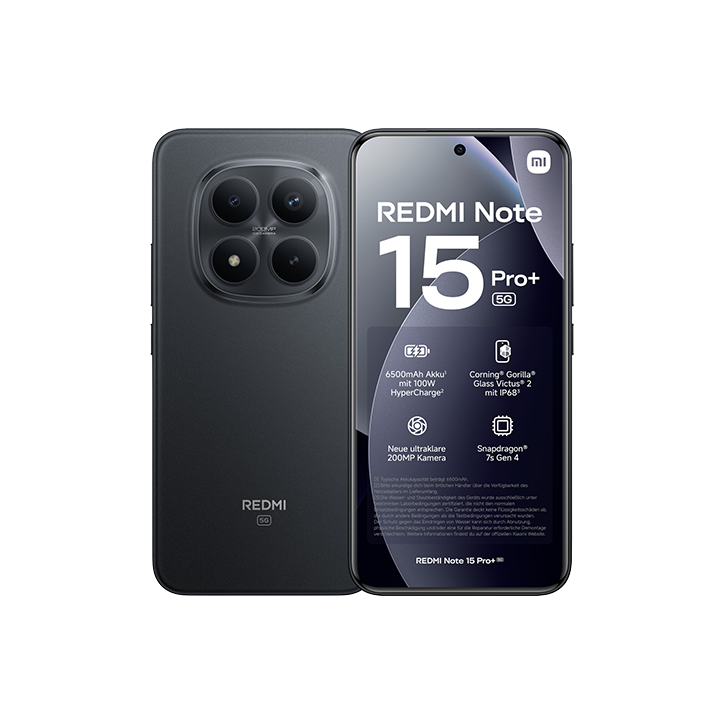 Xiaomi Redmi Note 15 Pro+ 5G Dual Sim 8GB RAM 256GB - Black