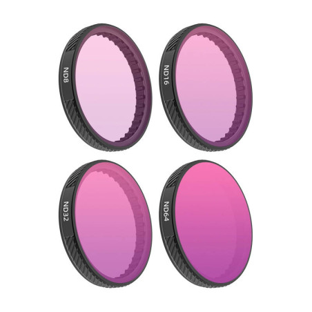 Sunnylife Set Filtri ND8+ND16+ND32+ND64 per DJI Osmo Action 3/4/5 Pro